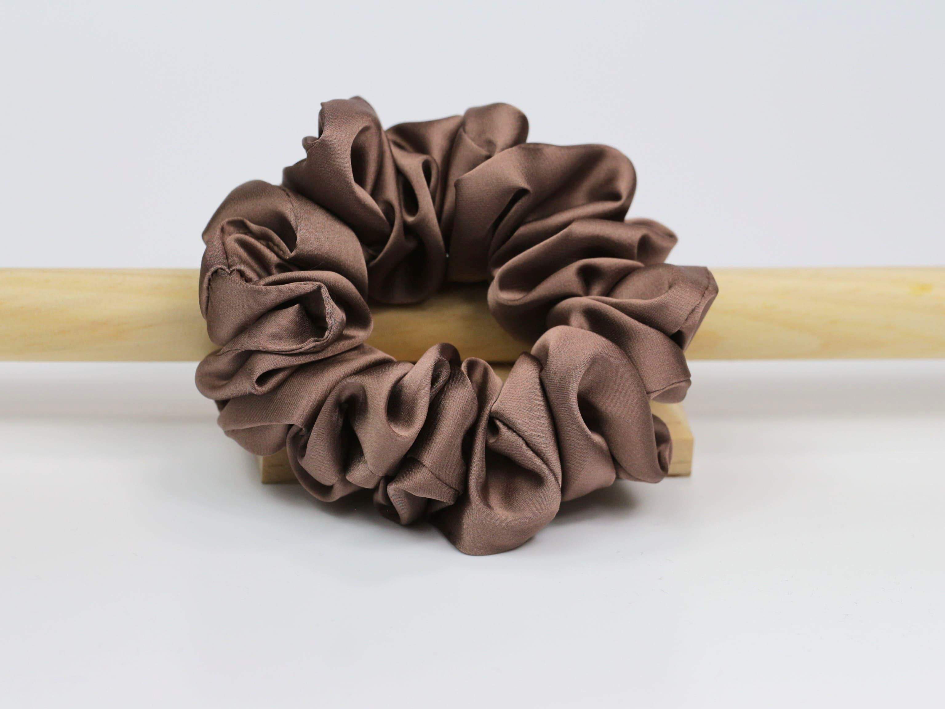 Scrunchie MEDIUM - brąz
