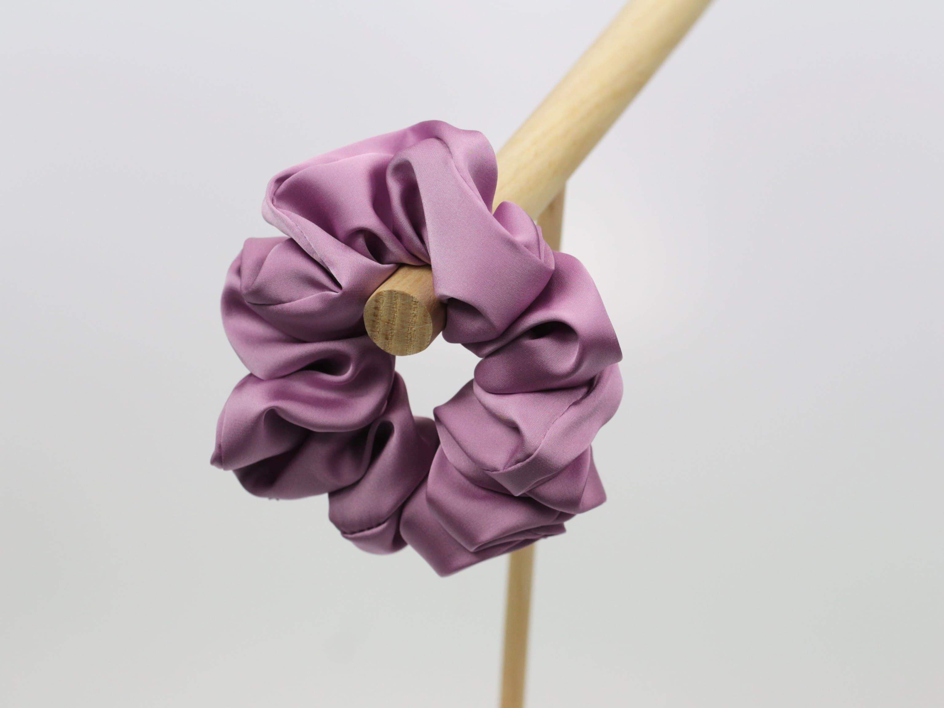 Scrunchie LARGE - lawendowy róż