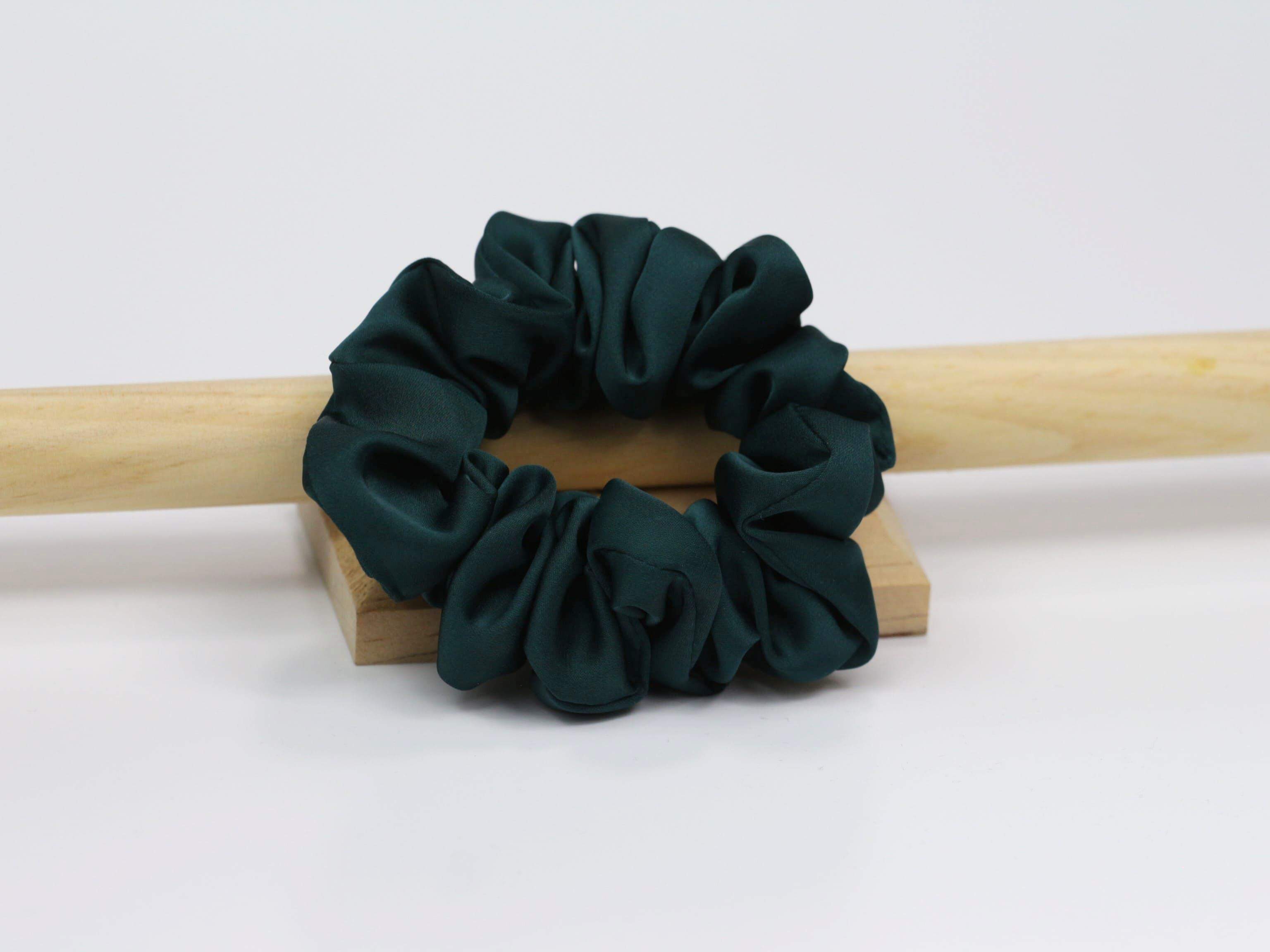 Scrunchie SMALL - butelkowa zieleń