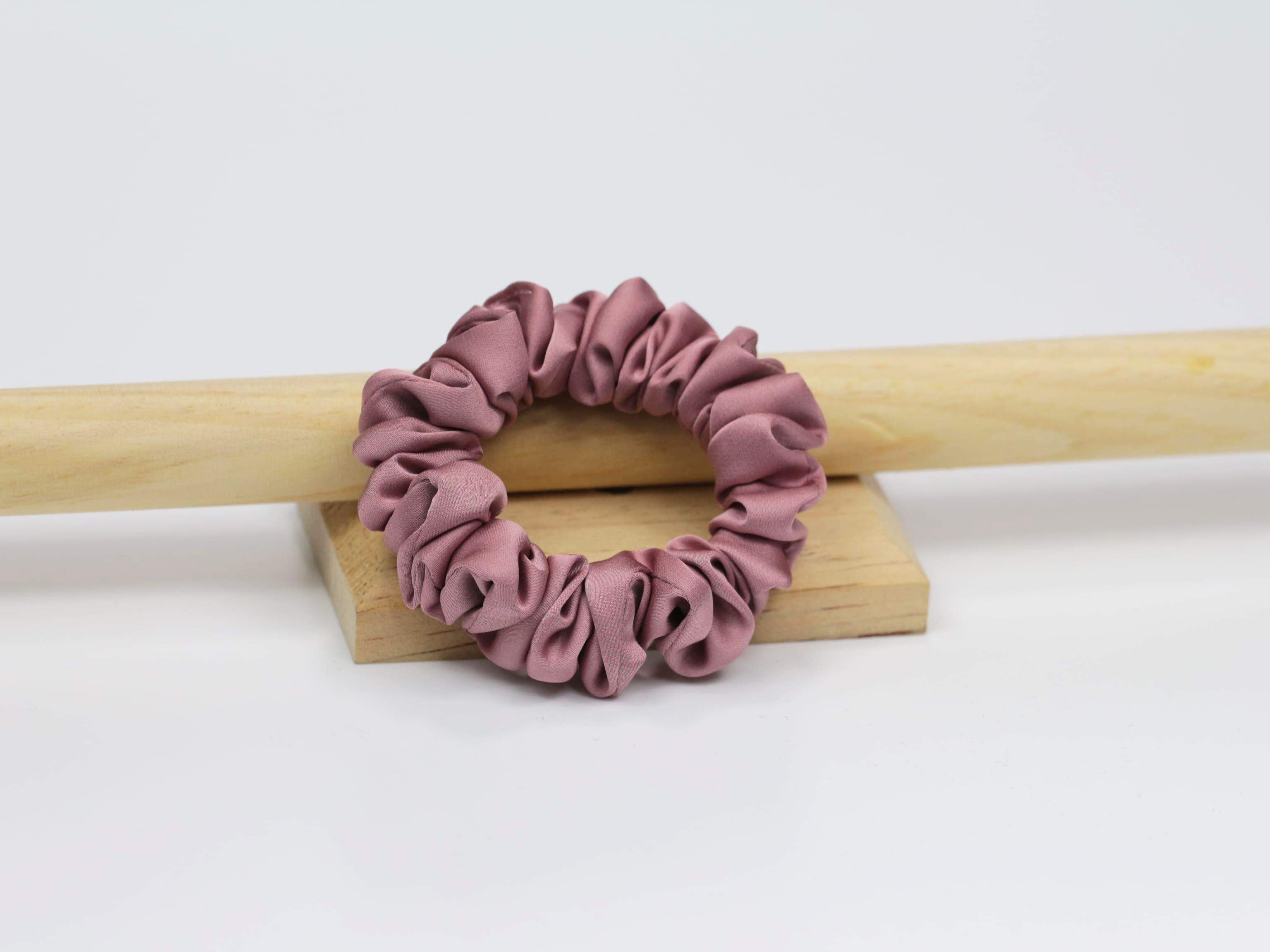 Scrunchie MINI - brudny róż
