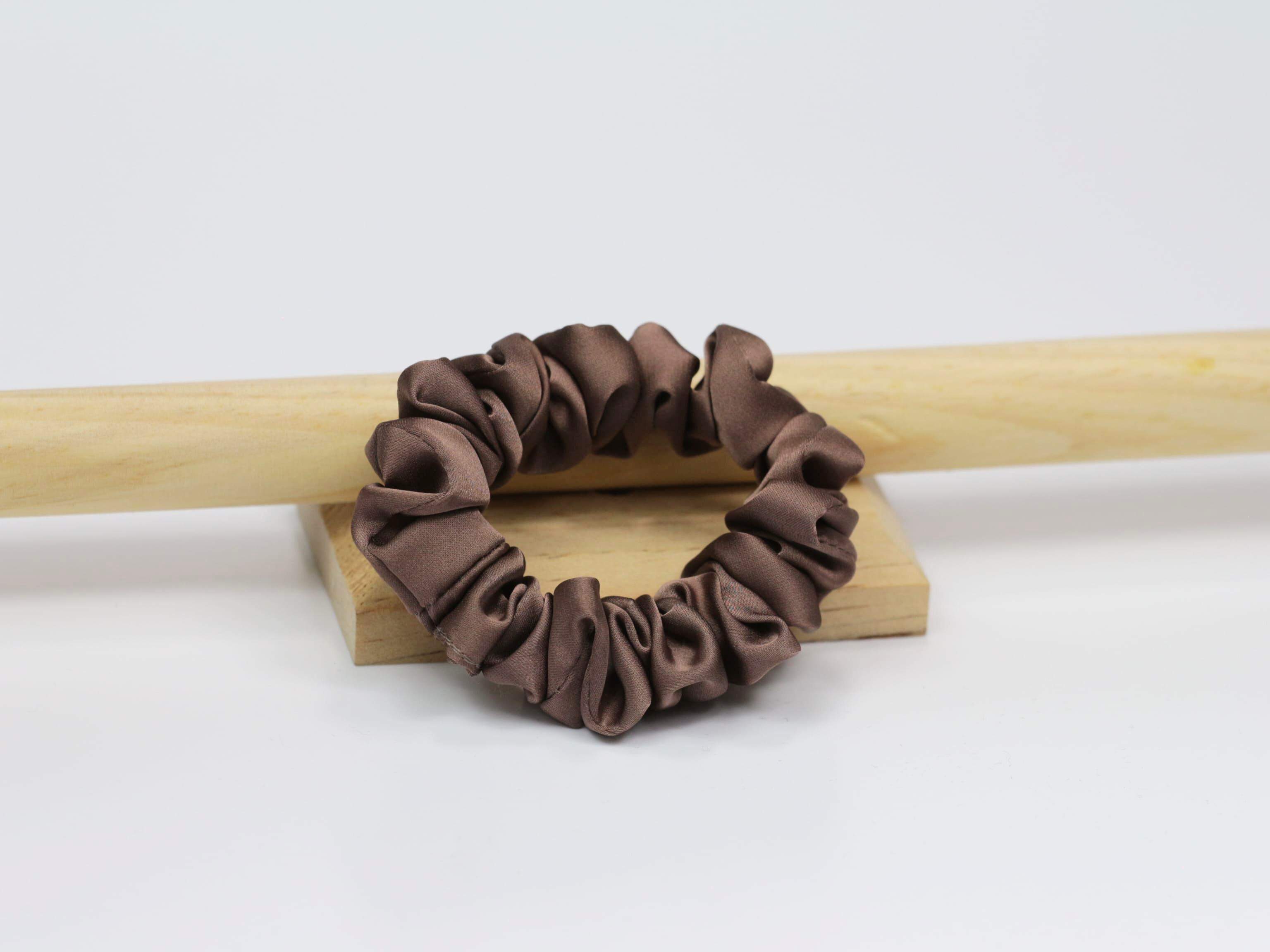 Scrunchie MINI - brąz