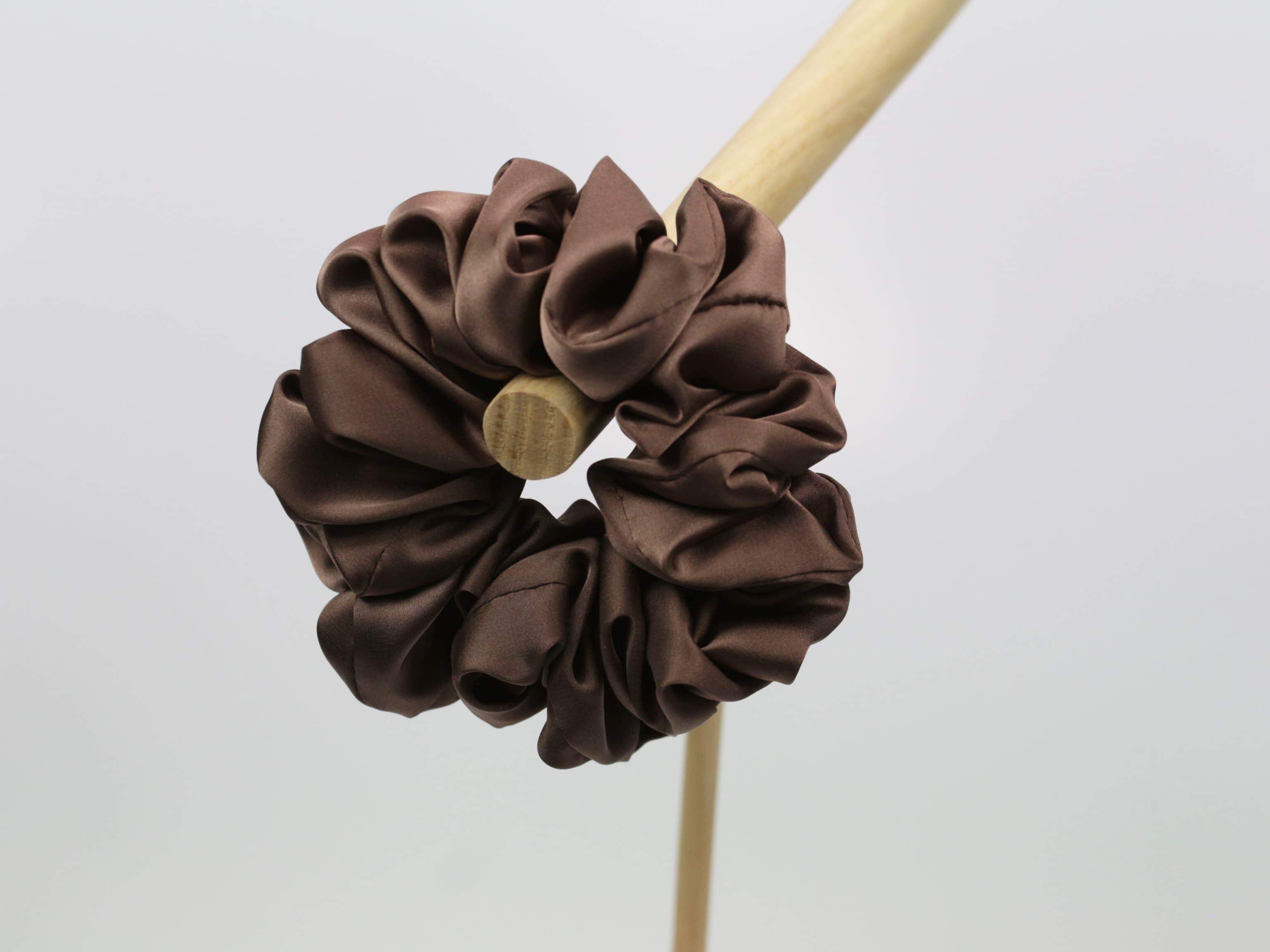 Scrunchie LARGE - brąz