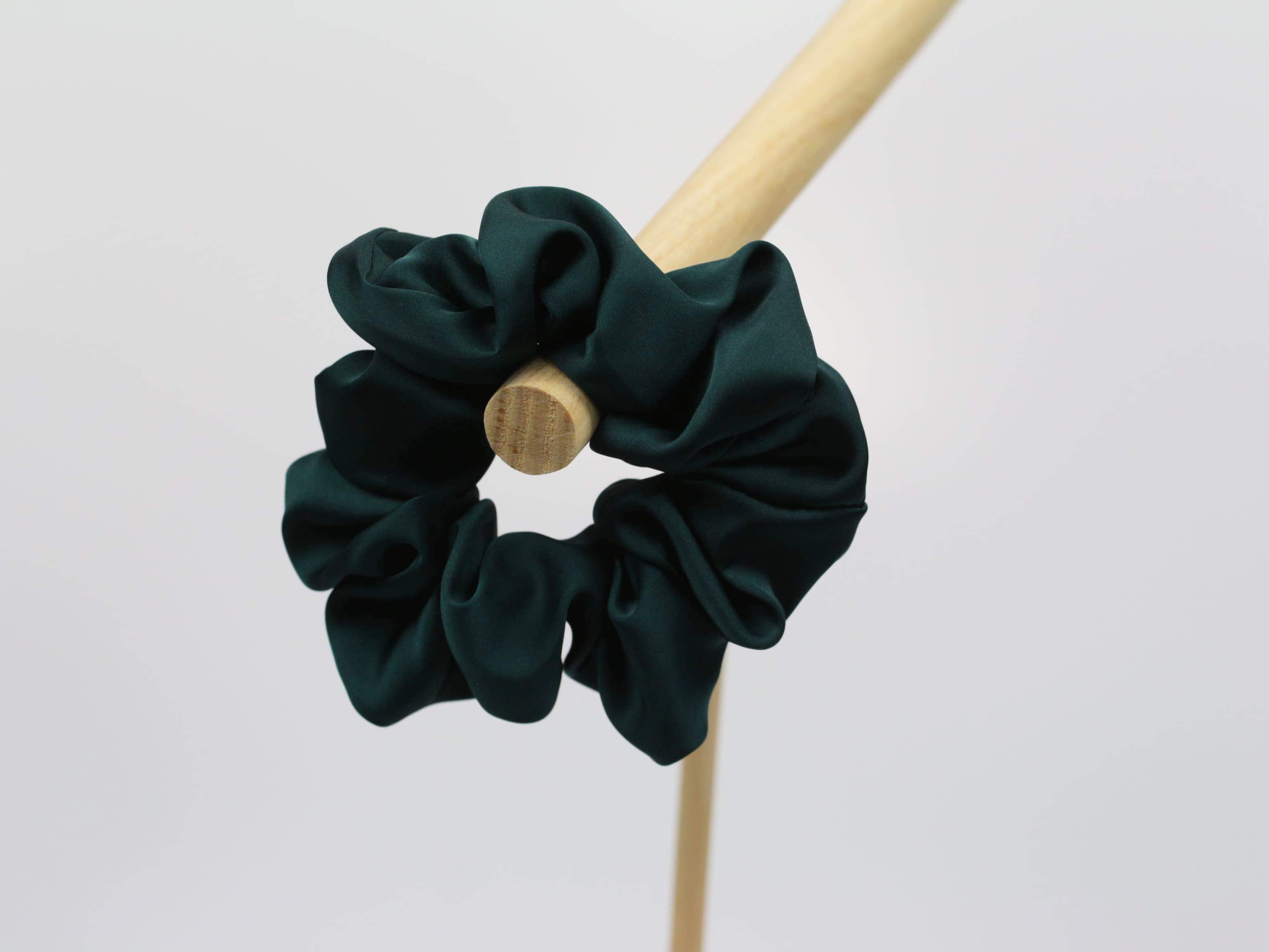 Scrunchie LARGE - butelkowa zieleń
