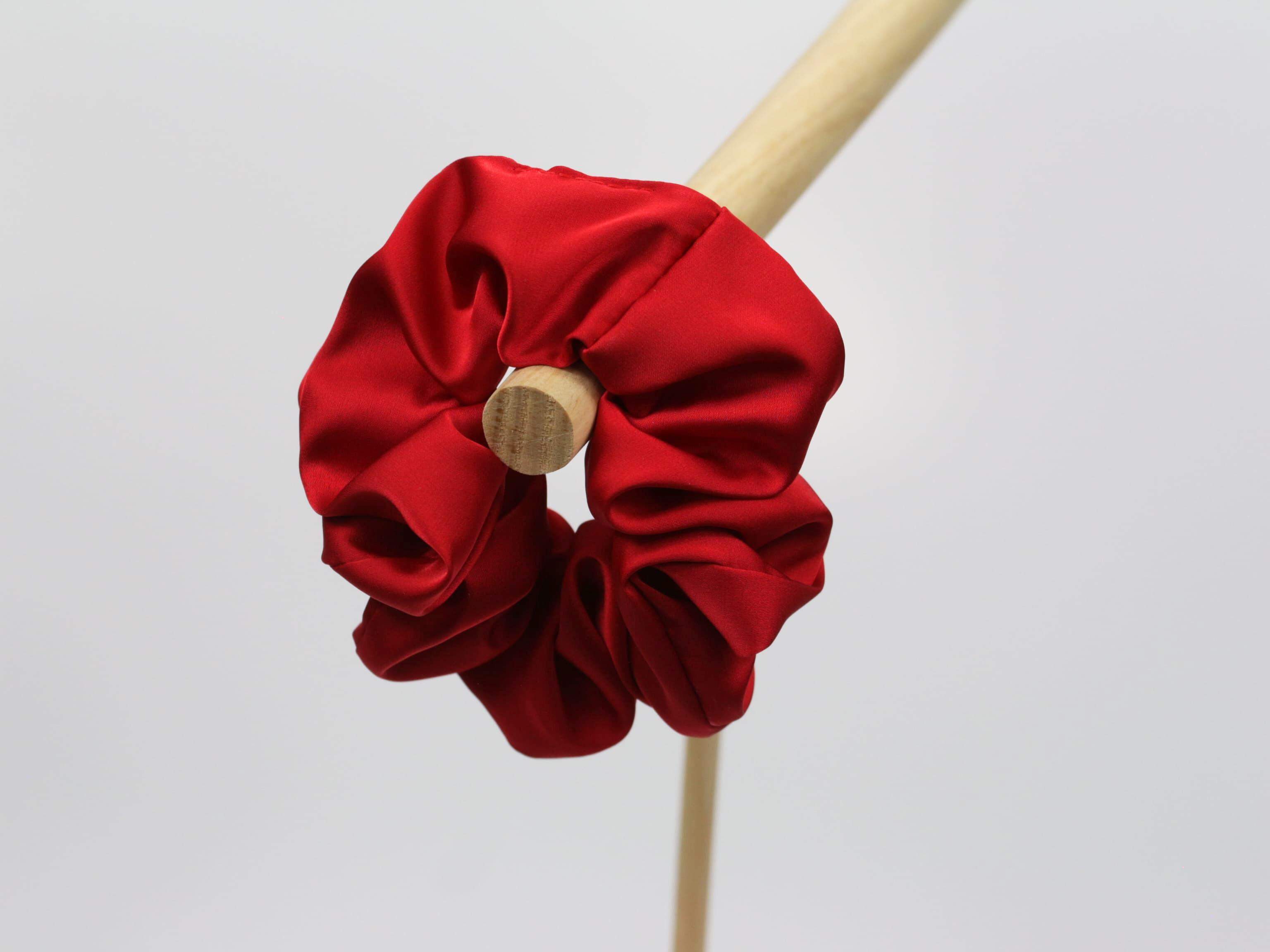 Scrunchie LARGE - intensywna czerwień