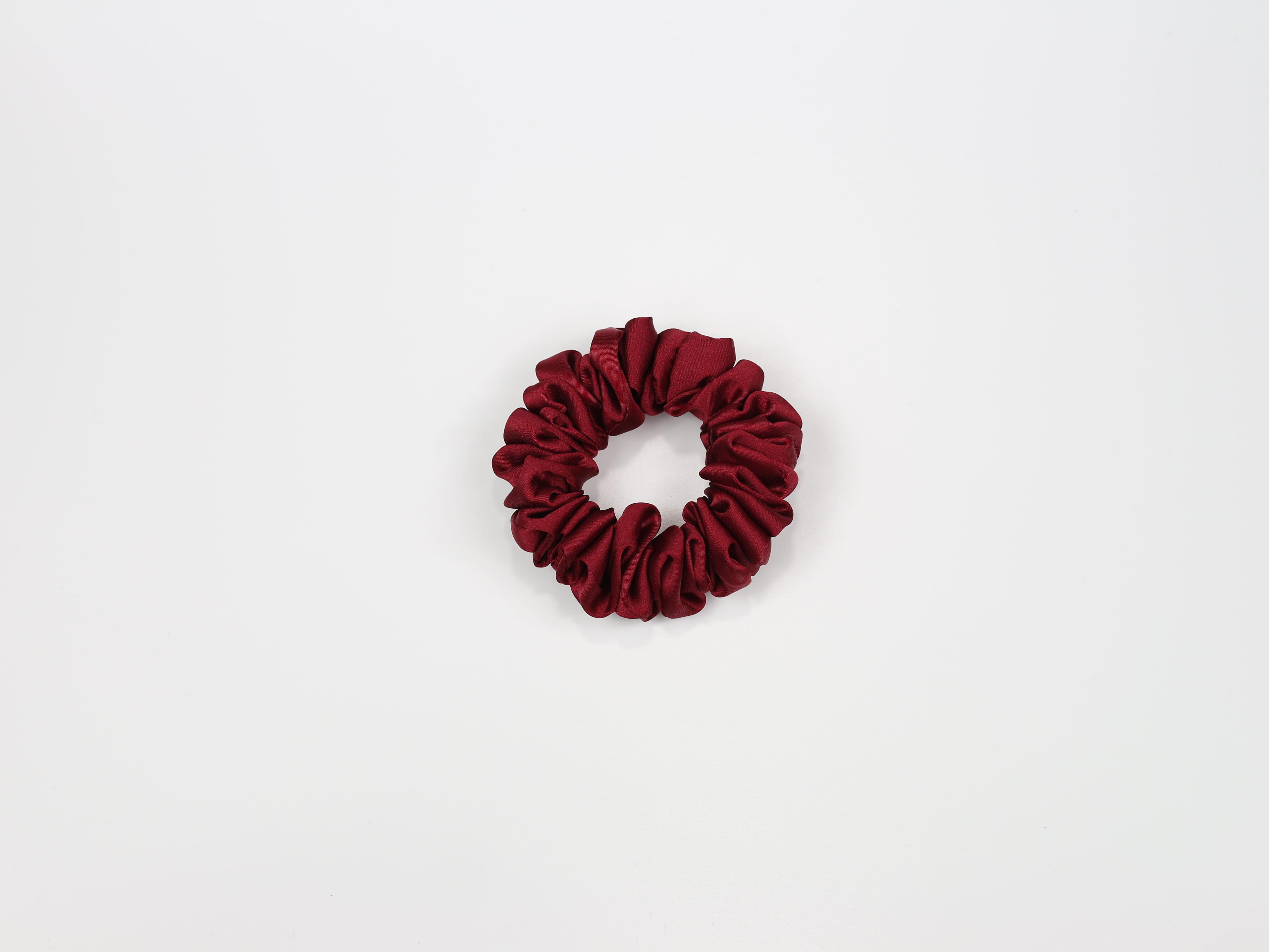 Scrunchie MINI - bordowa